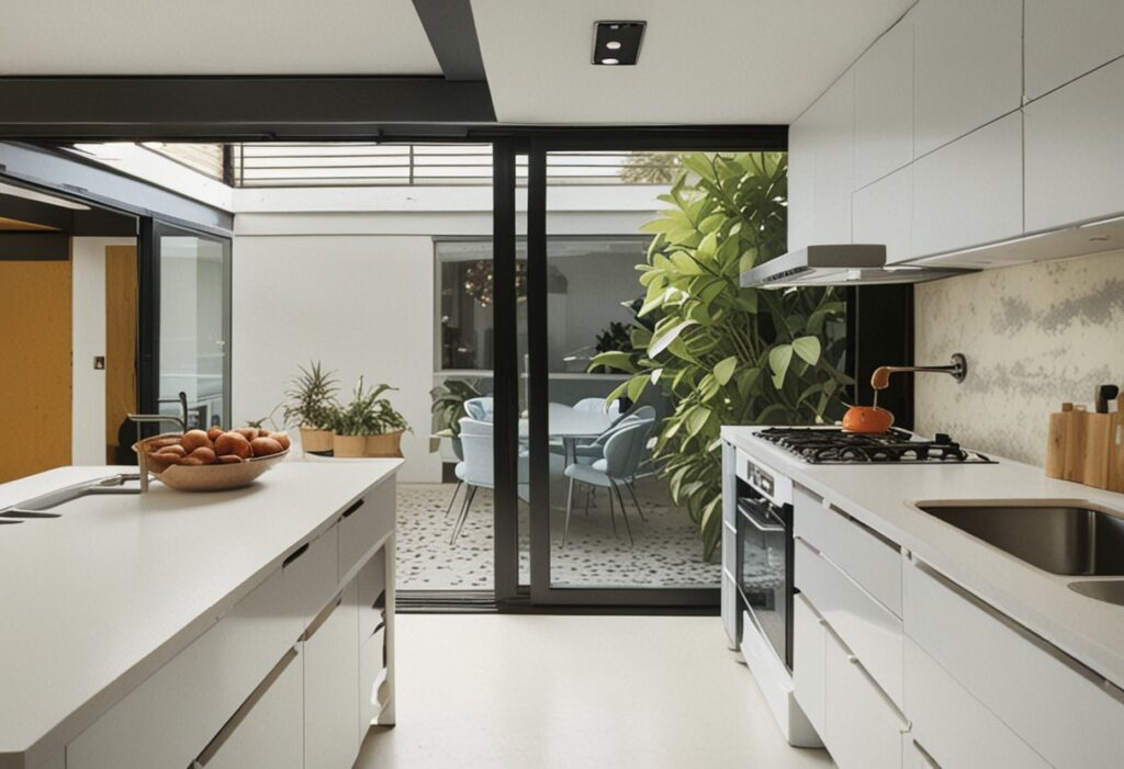 jardim de inverno na cozinha