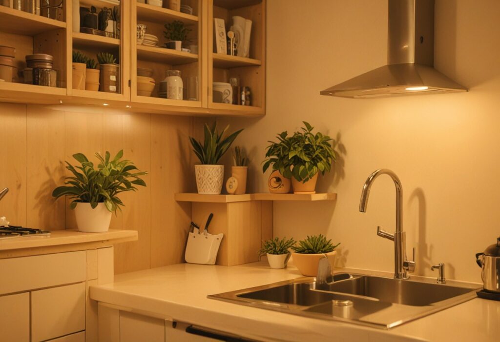 jardim de inverno na cozinha