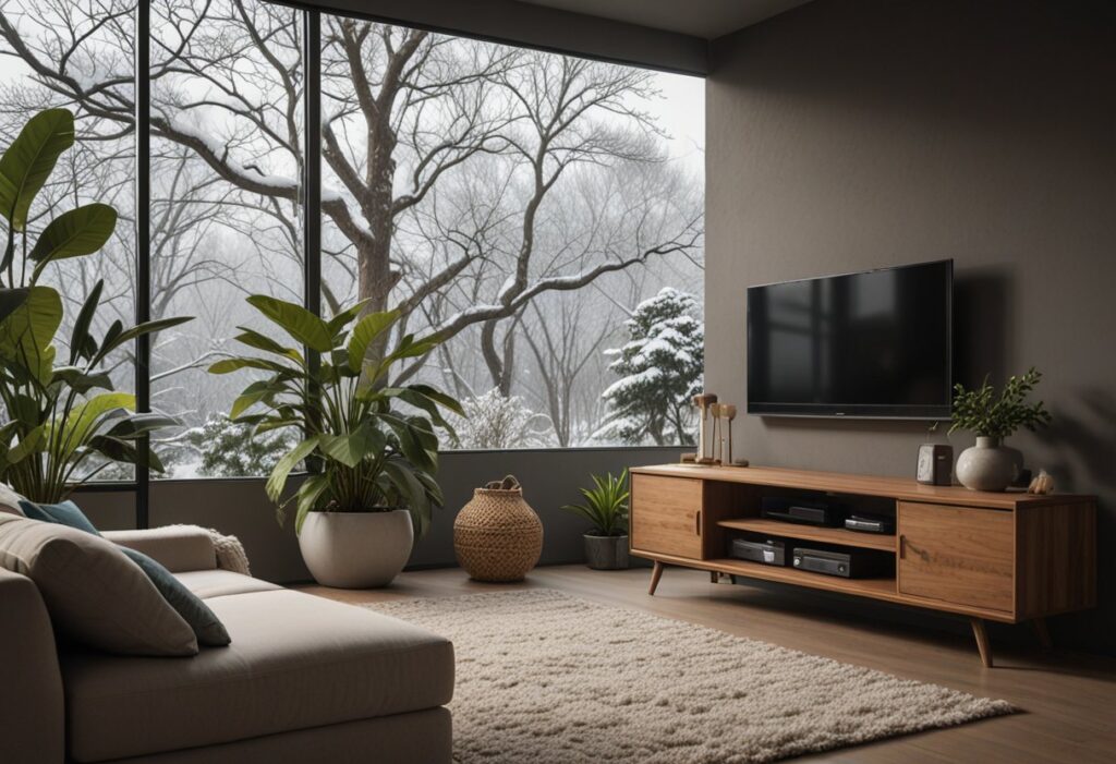 jardim de inverno na sala